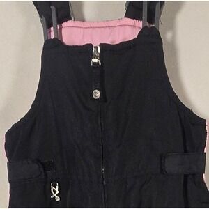 Zero‎ Exposure Black Pink Ski Snow Bib Overalls Kids Size 4T Waterproof